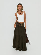 Mya Maxi Skirt Chocolate