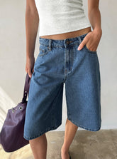 Kolumbia Low Rise Jort Mid Blue Wash