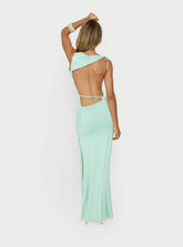 Kaidee Ruched Maxi Dress Jelly Mint