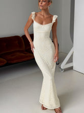 Beacall Maxi Dress Lemon
