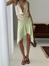 Daelen Waterfall Midi Skirt Mint