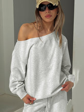 Wellness Off the Shoulder Jumper Grey Marle
