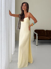 Solie Tie Back Maxi Dress Butter Petite
