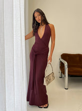 So Major Draped A-Line Maxi Dress Plum