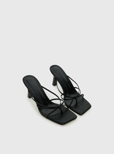 Evena Strappy Heels Black