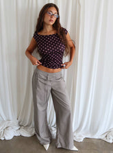 Just Have Fun Wide Leg Pant Grey
