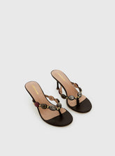 Nina Bead Heels Chocolate