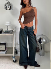 Hocus Pocus Low Rise Wide Leg Jean Dark Wash