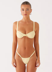 Airlie Scrunch Bikini Bottoms - Yellow
