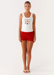 Avalita Tank Top - Ivory