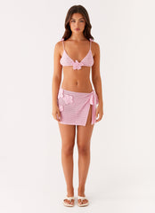 Aziza Crochet Bikini Top - Pink