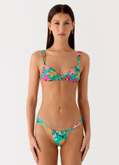 Benedita Knotted Bikini Top - Jungle Bloom