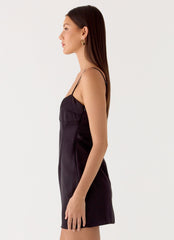 Clementine Mini Dress - Black