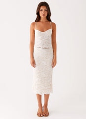 Crystal Clear Lace Top - Ivory