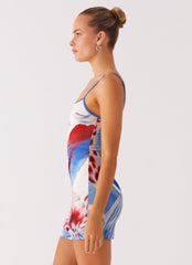 Everett Mini Dress - Deep Sea Bloom
