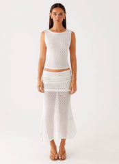 Genesis Midi Skirt - White