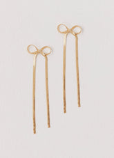 Tinka Bow Earrings - Gold
