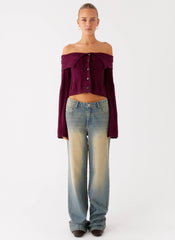 San Diego Straight Leg Denim Jeans - Blue Wash