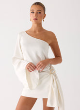 Statement Hour One Shoulder Top - Ivory
