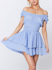The Love Galore Romper Blue