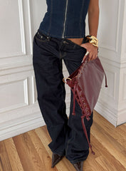 Tidal Wave Low Rise Straight Leg Jeans Raw Denim