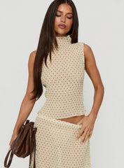 Ford Top Butter / Chocolate Polka Dot