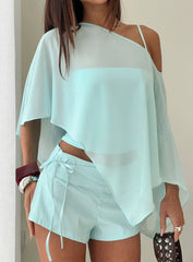 Senzo Wrap Shorts Blue