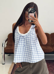 Antiquity Babydoll Top Multi Check