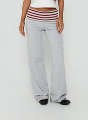 Jetset Pants Grey / Red Stripe