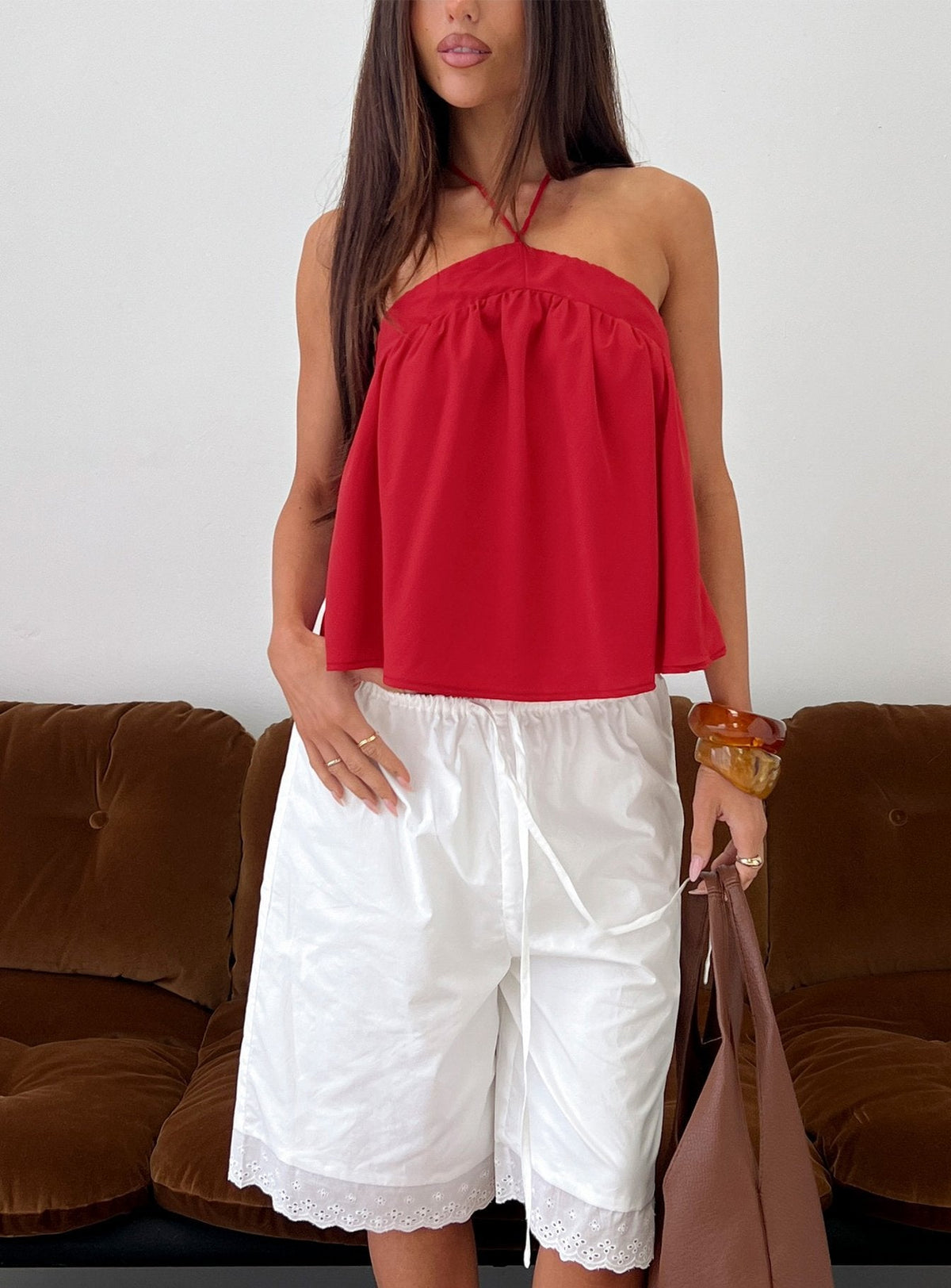 Moonlit Top Red