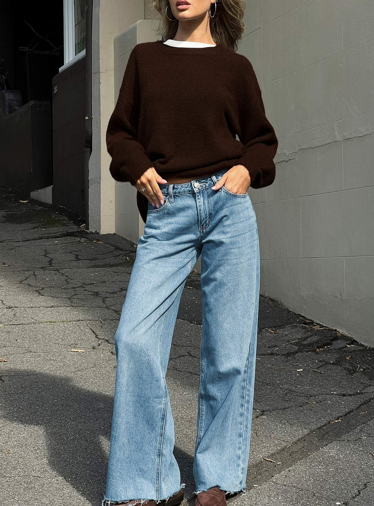 Darla Low Rise Straight Leg Jean Vintage Light Blue