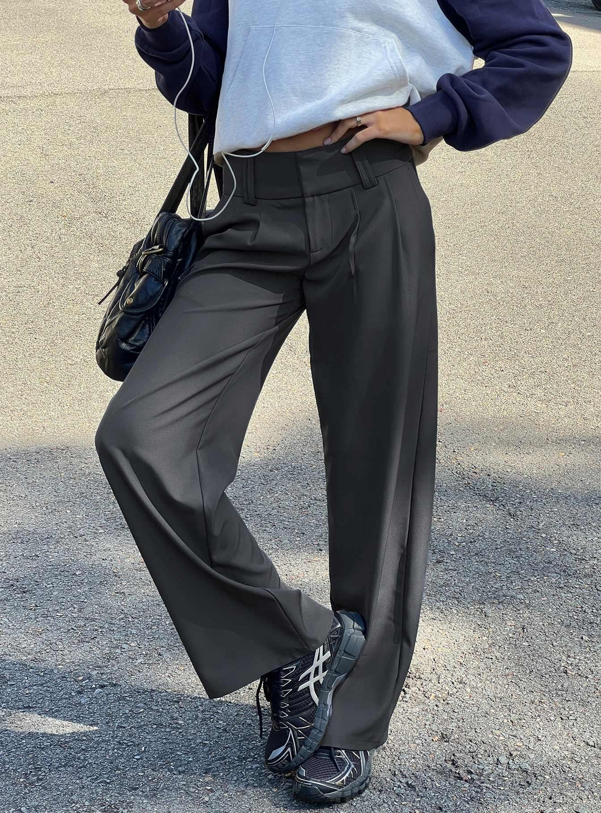 Two Lovers Low Rise Pants Slate