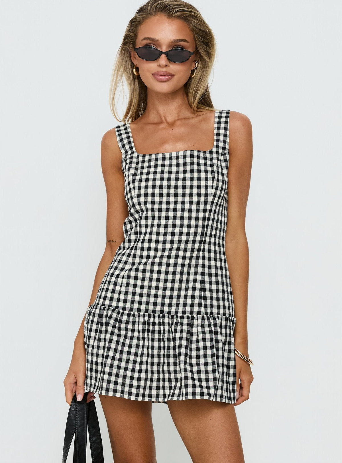Orivelle Tie Back Romper Black / White