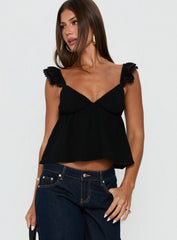 On A Date Top Black