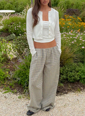 Lunea Concealed Waistband Pants Multi Check