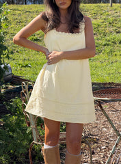 Alanah Mini Dress Lemon