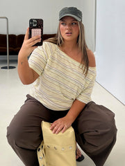 Icon Baby Off Shoulder Top Stripe Curve
