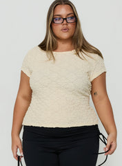 Rowann Textured Top Butter Yellow Curve