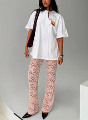 Peru Lace Pants Pink