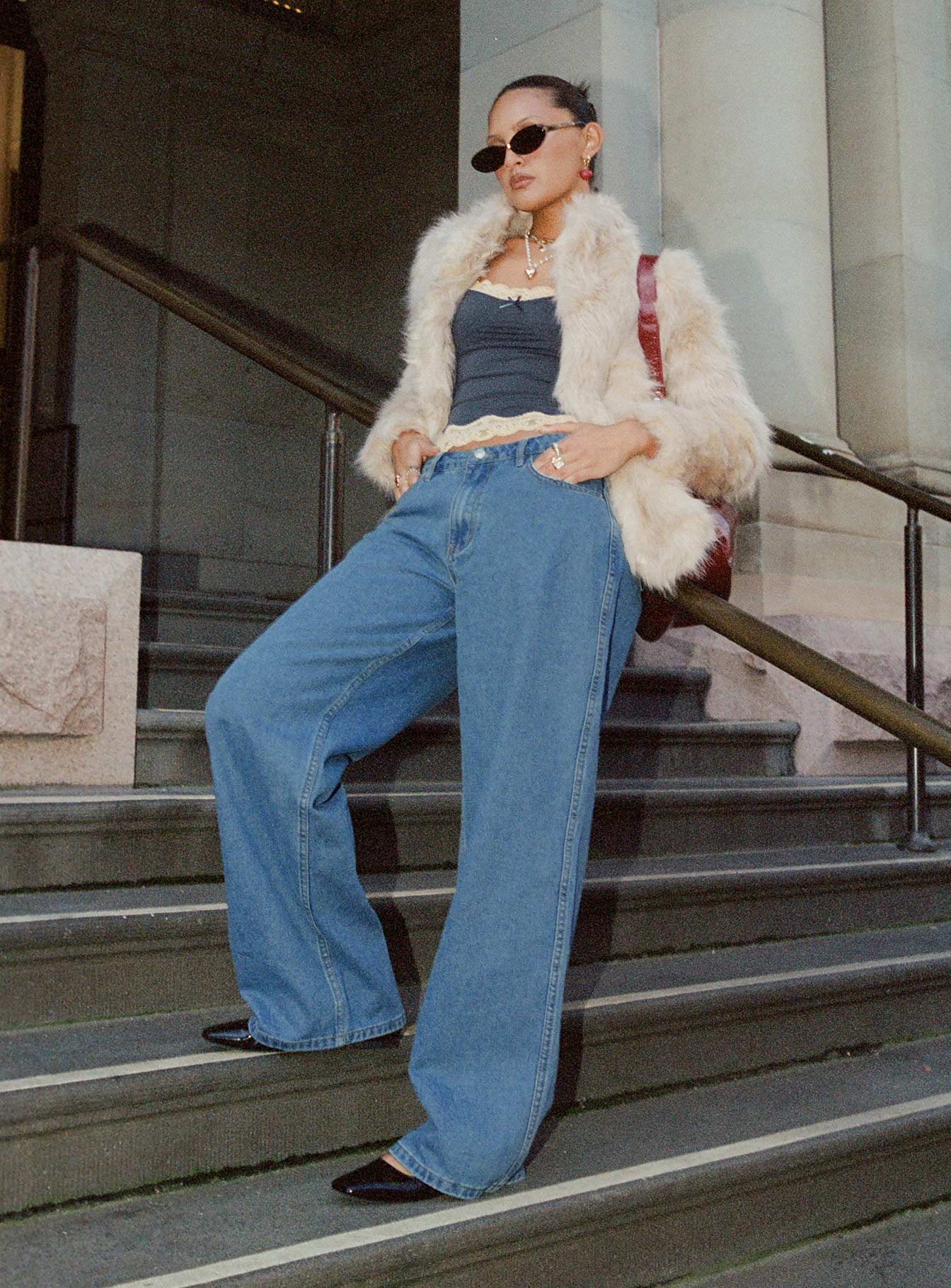 Maryanne Mid Rise Relaxed Jeans Mid Wash Denim Tall