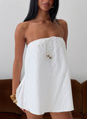 Isafelia Strapless Romper Off White