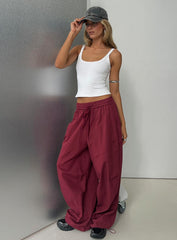 Mankind Baggy Cargo Pants Red