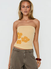 Ikani Strapless Knit Top Sorbet