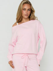 Wellness Off The Shoulder Jumper Pink