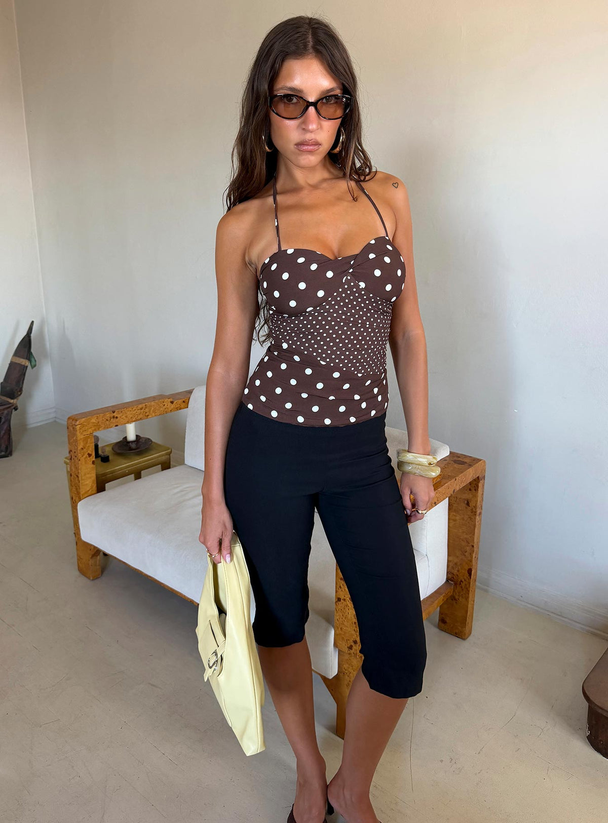 Samaira Capri Pant Black