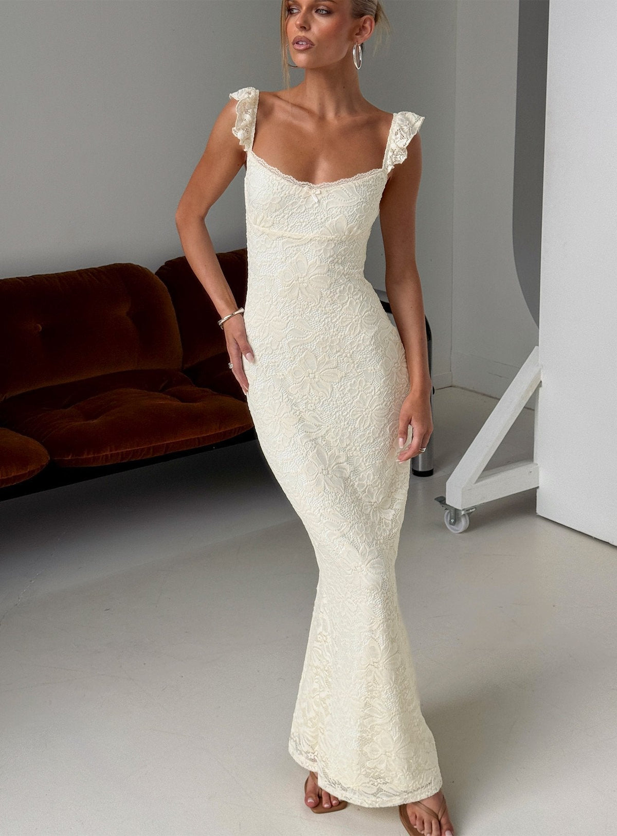 Beacall Maxi Dress Lemon