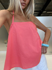 Dearest Low Back Babydoll Top Guava