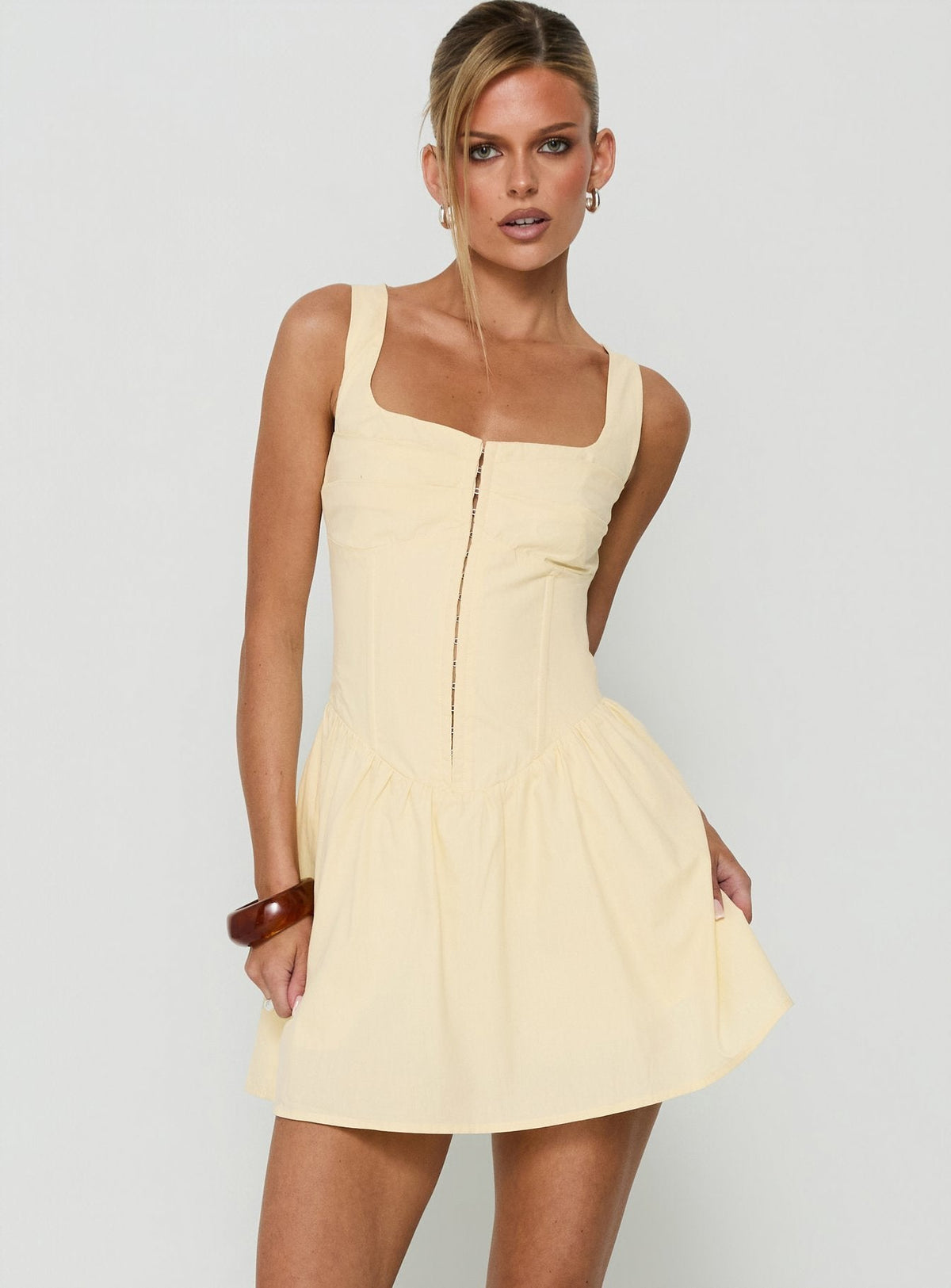 Ettalie Cinched Waist Playsuit Butter