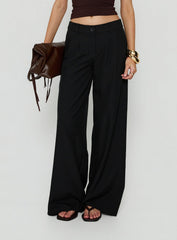 Archer Mid Rise Baggy Pants Black