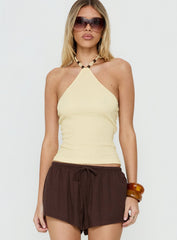 Electric Baby Arrowneck Top Lemon
